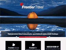 Tablet Screenshot of frontier-travel.co.uk